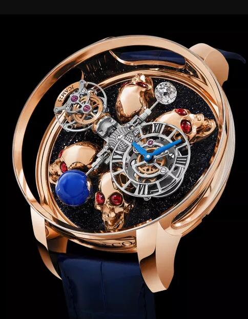 Jacob & Co Replica watch ASTRONOMIA TOURBILLON ART STATIC 4 SKULLS ...