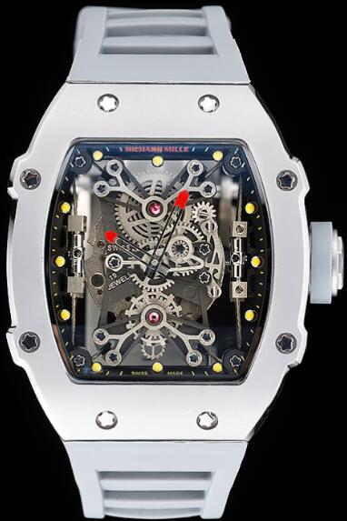 Richard Mille Replica Watch Rafael Nadal RM 027-01 White Rubber [RM 027 ...